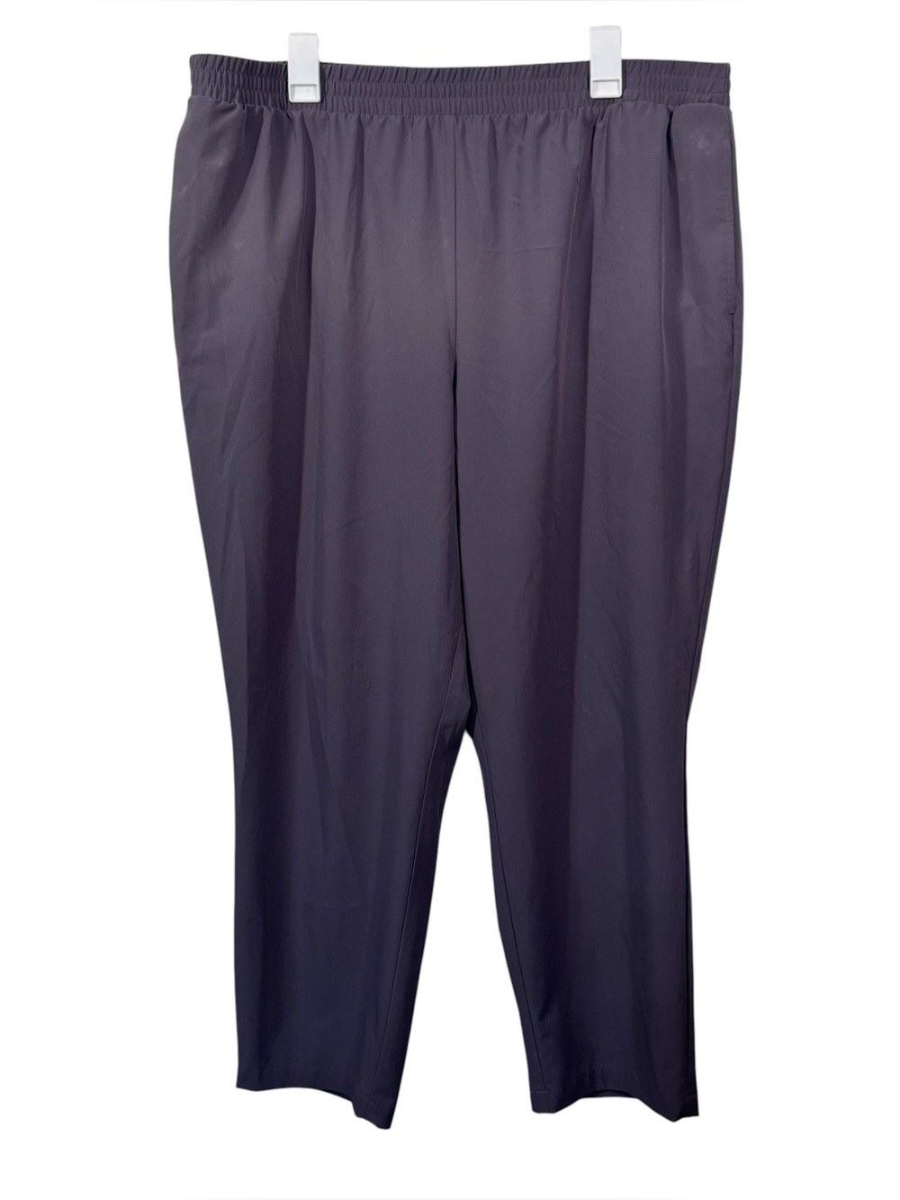 Simply Vera Wang Slate Purple Lightweight Tapered Straight Leg Ankle Pants